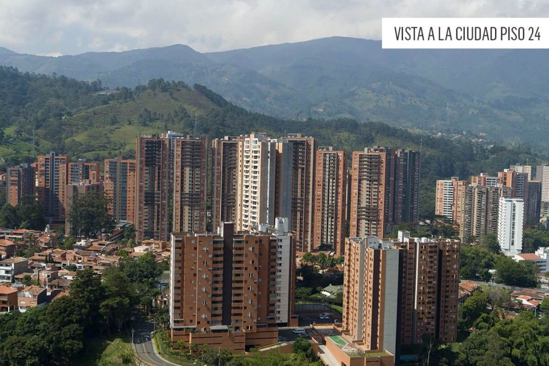 Vista a la ciudad piso 24 apartamentos Gaita