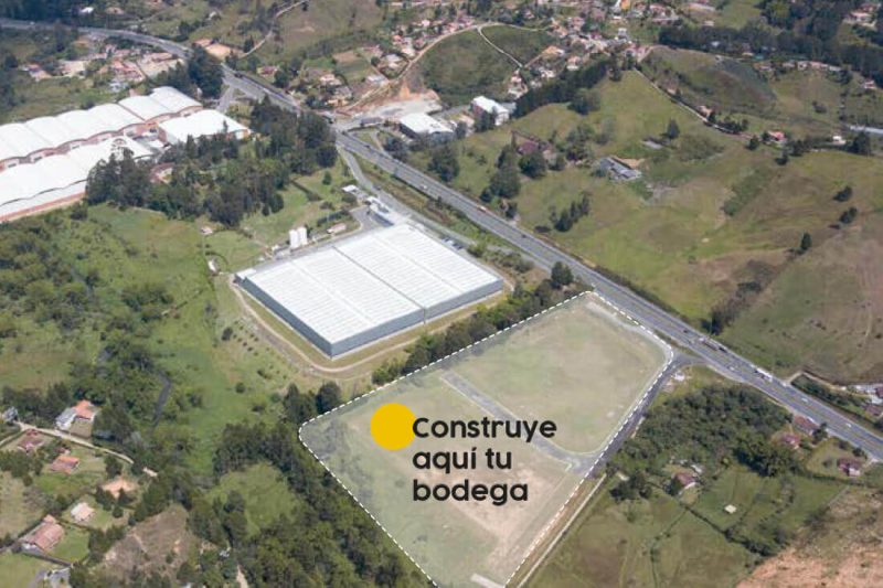 Vista aérea bodegas lotes industriales Cargo Parque Industrial
